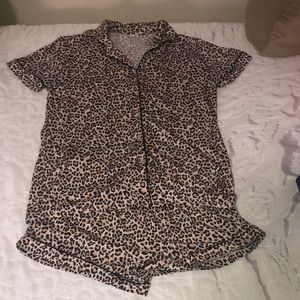 Cheetah print pj set